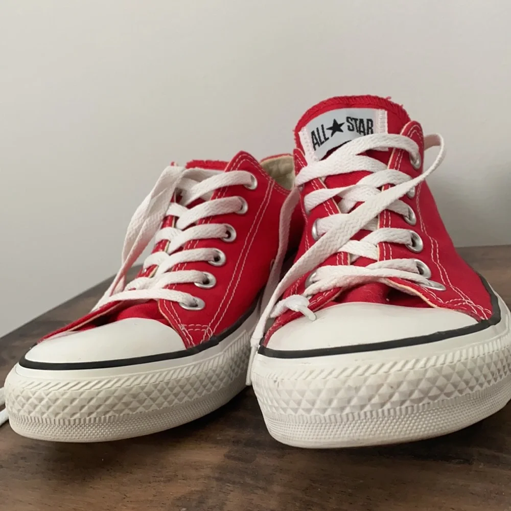 Converse All Star Low Top Sneakers - Red - Picture 3 of 9